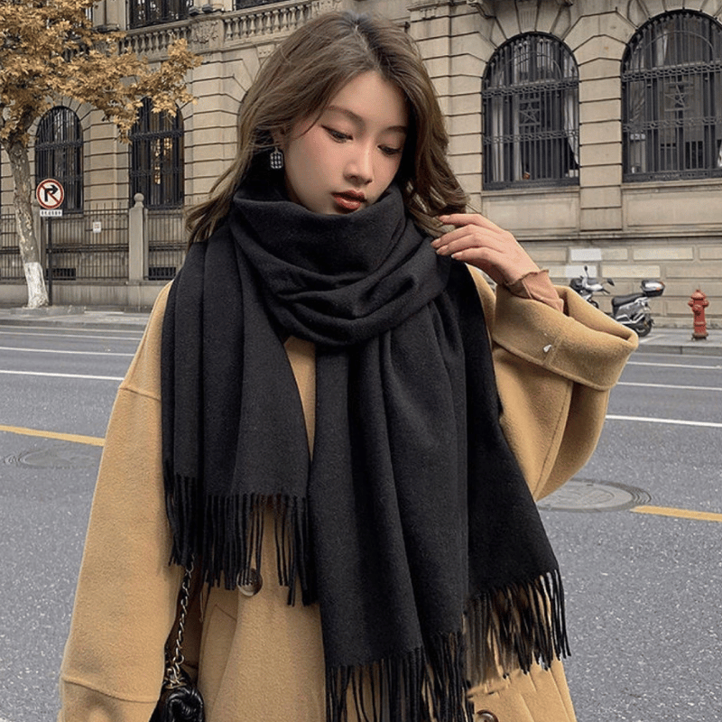 🌈Eșarfă din lână solidă