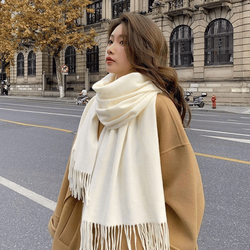 🌈Eșarfă din lână solidă