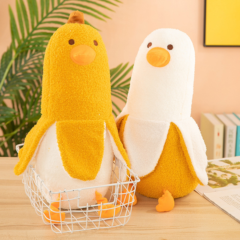 Banana Duck Plush Toy Pillow