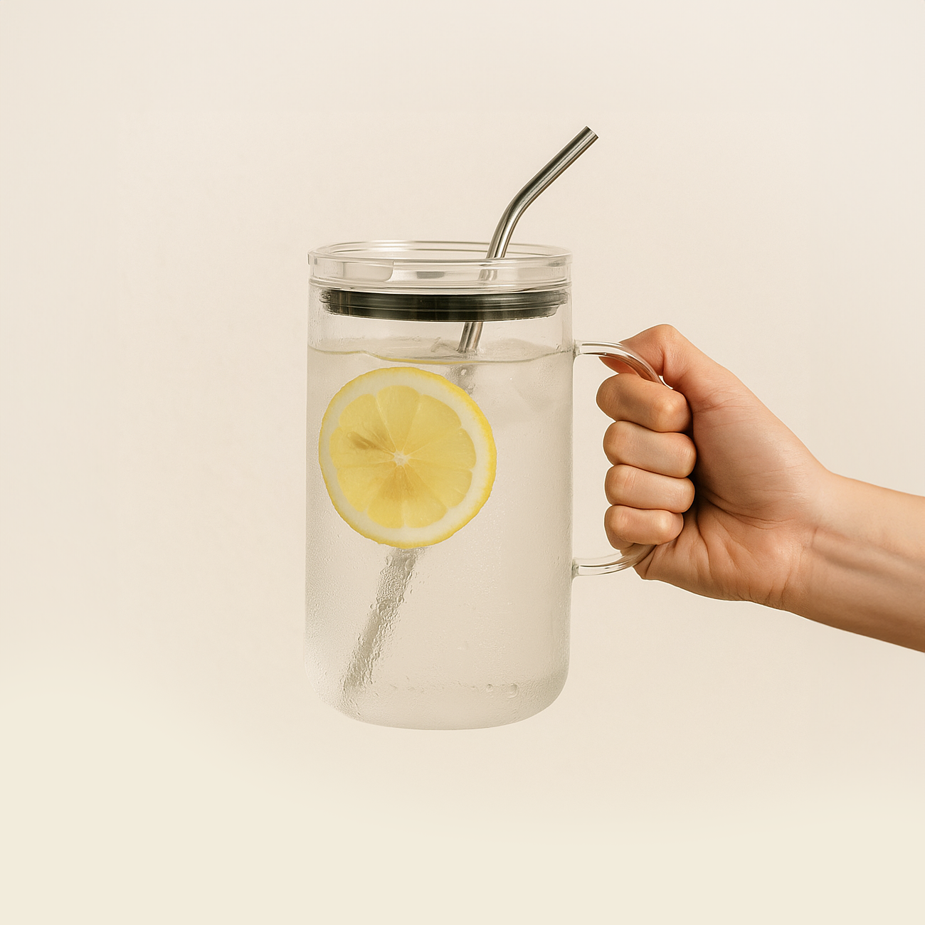 1L Slow Sip Cup with Straw & Lid