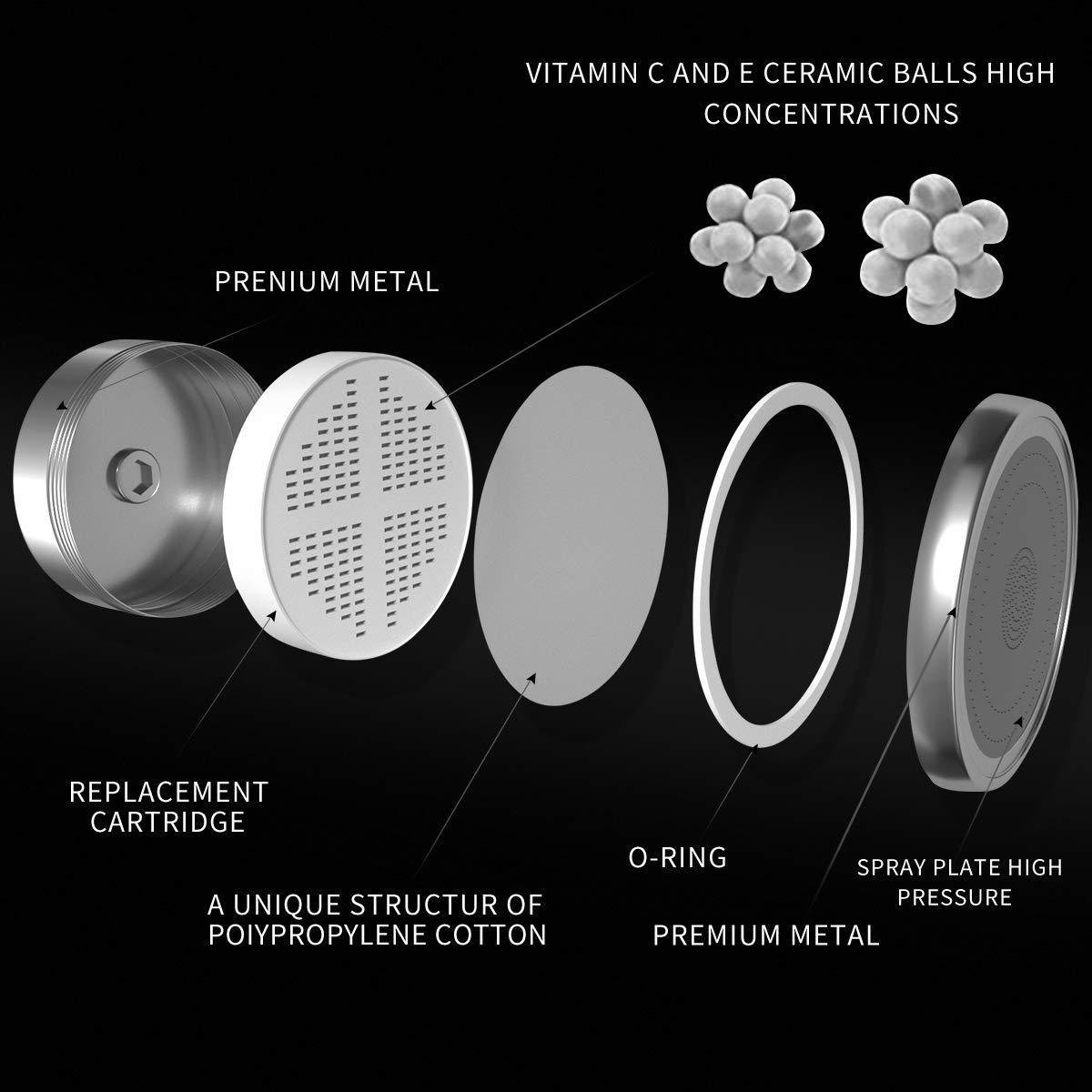 Fluoride Water Filter Shower Head