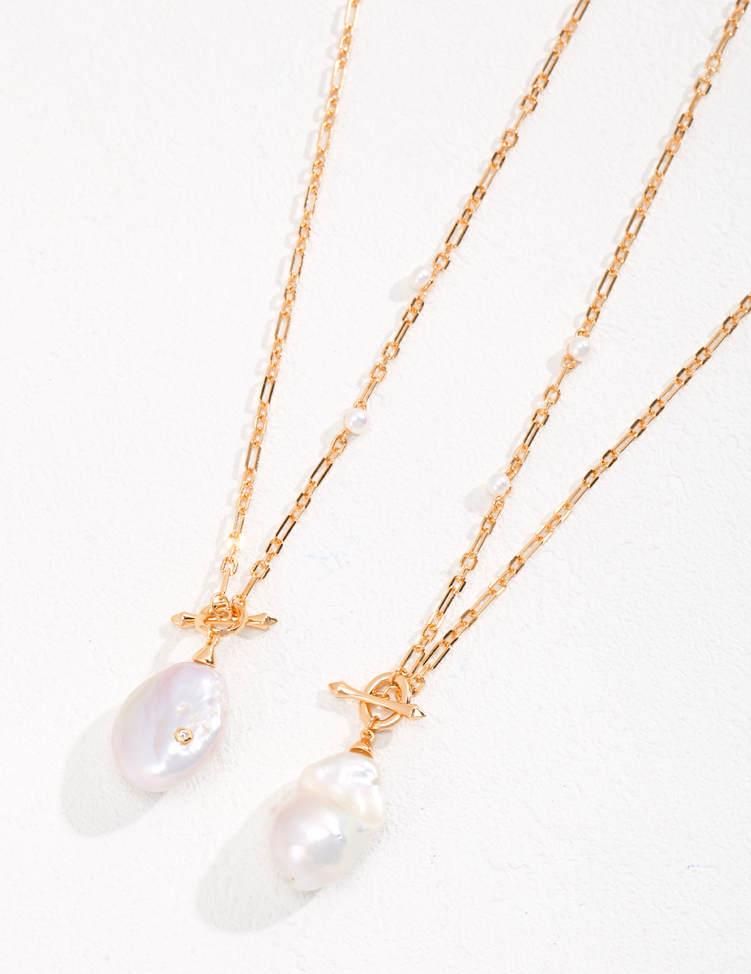 Autumn and Winter Baroque Pearl Long Necklace