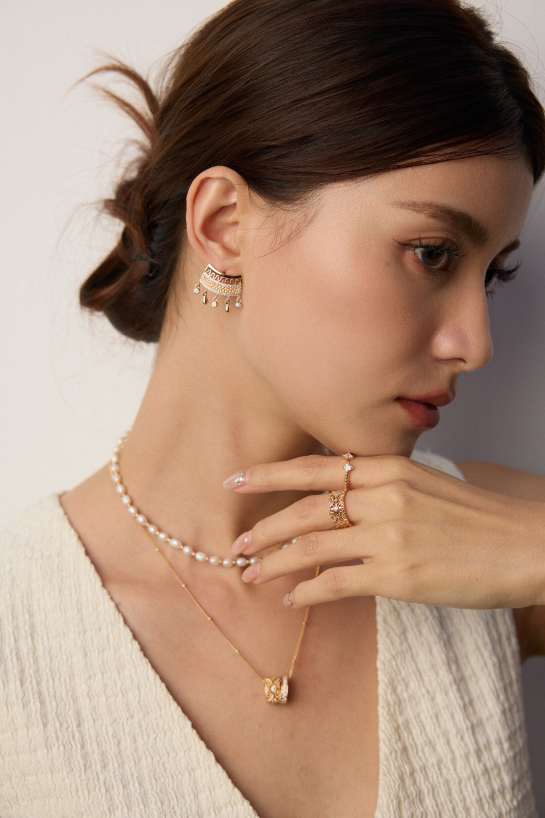 Vintage Zircon Earrings