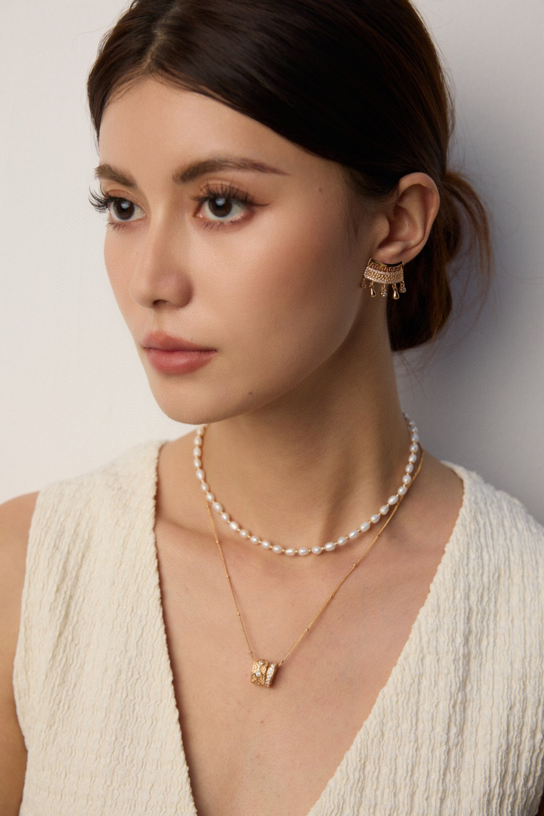 Vintage Zircon Earrings