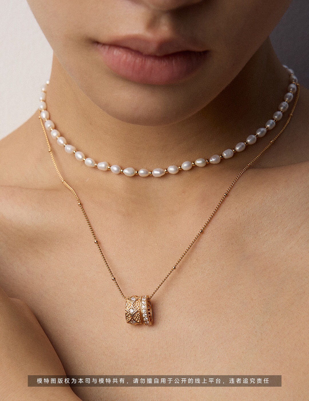 Retro design zircon pendant necklace