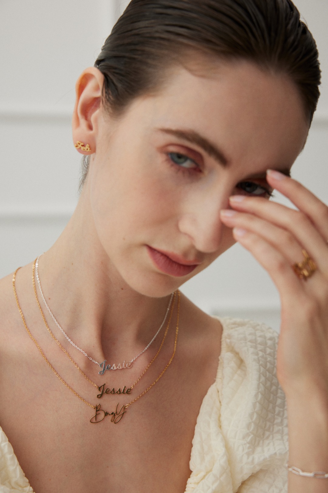 Customized necklace with letters