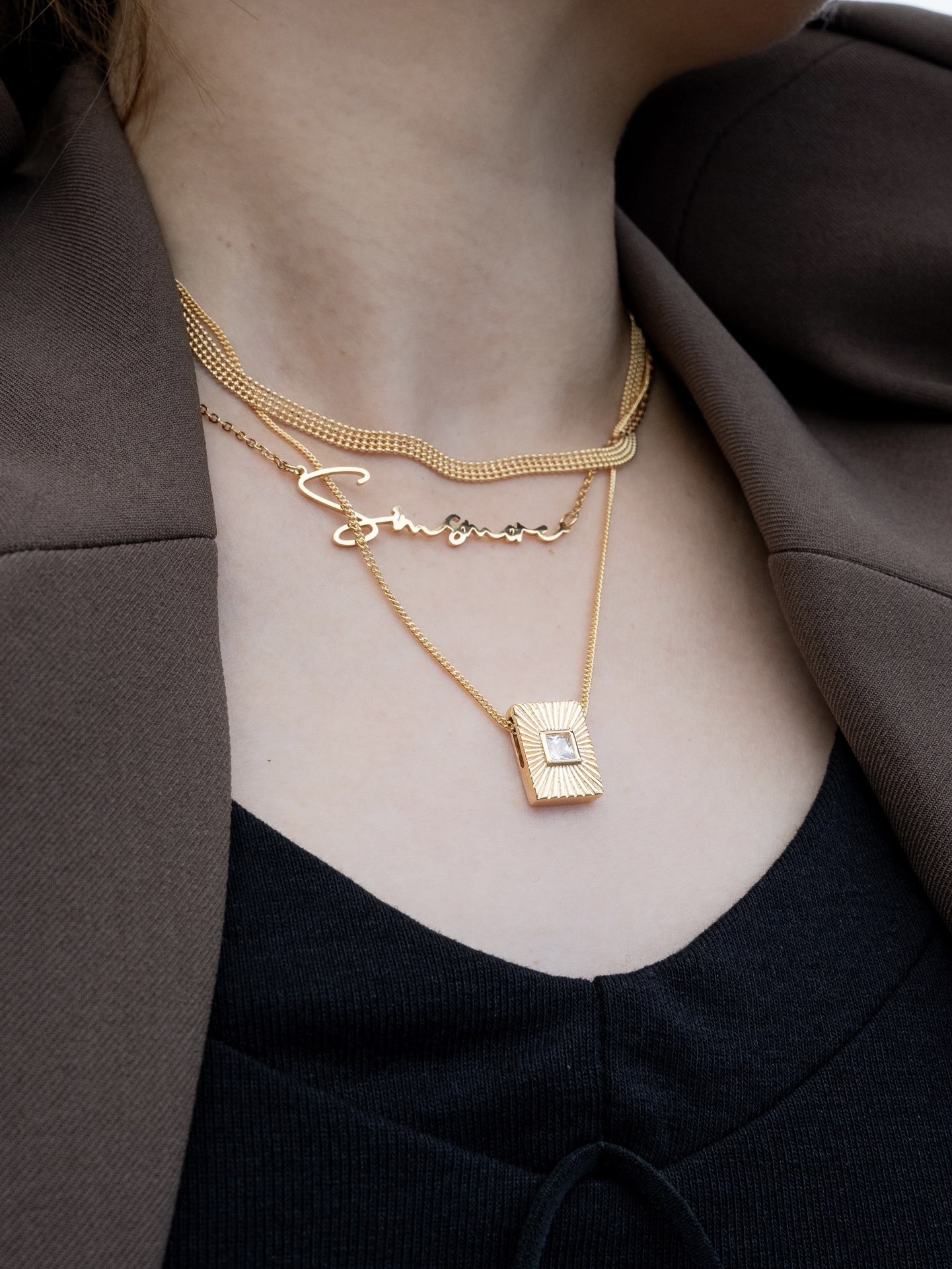 Customized necklace with letters