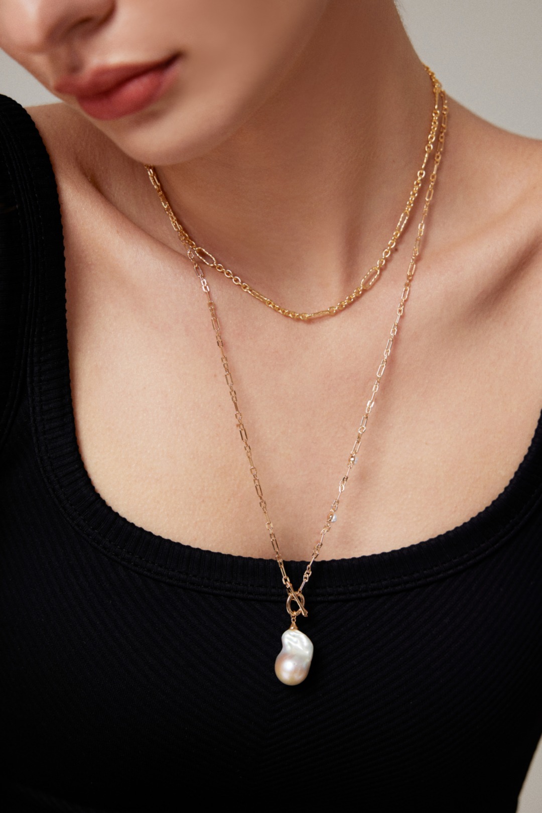 Autumn and Winter Baroque Pearl Long Necklace