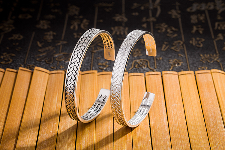 Celtic Loyalty Men's Silver Cuff Bracelet