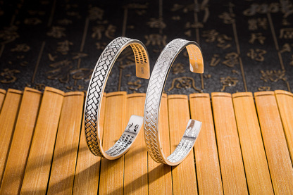 Celtic Loyalty Men's Silver Cuff Bracelet