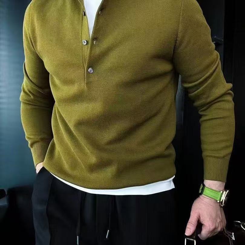 🔥50% off -High-end long-sleeved lapel sweater