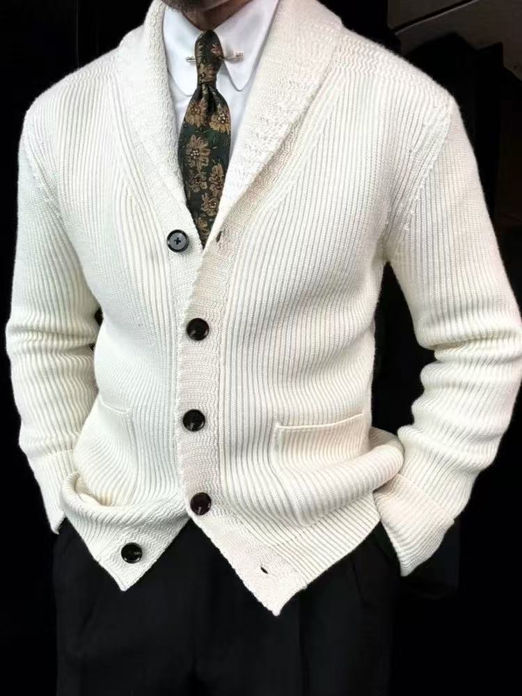 🔥Black Friday 50% off-V-neck button-down knit sweater cardigan