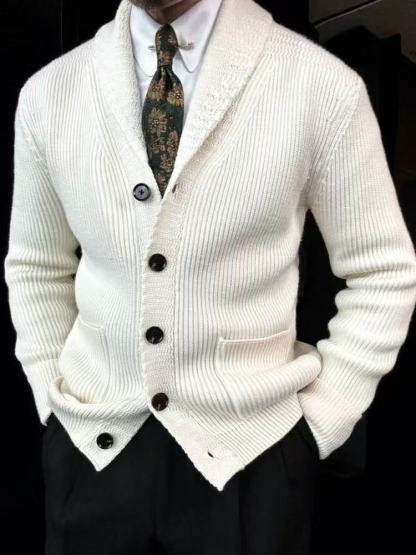 🔥Black Friday 50% off-V-neck button-down knit sweater cardigan
