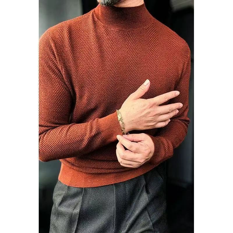 🔥Black Friday 50% off-Mid-length collar long-sleeved knitwear