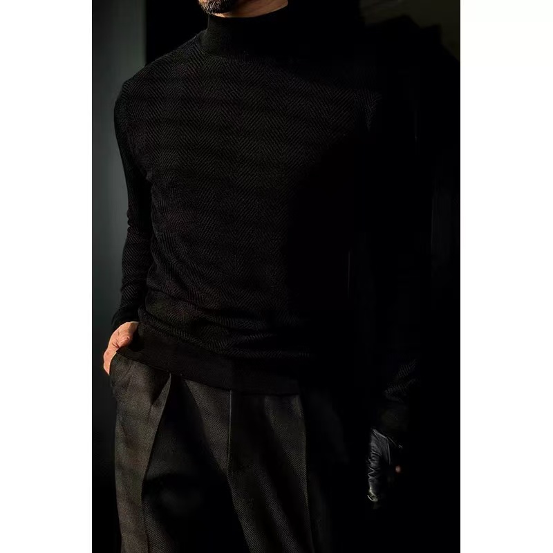 🔥Black Friday 50% off-Mid-length collar long-sleeved knitwear