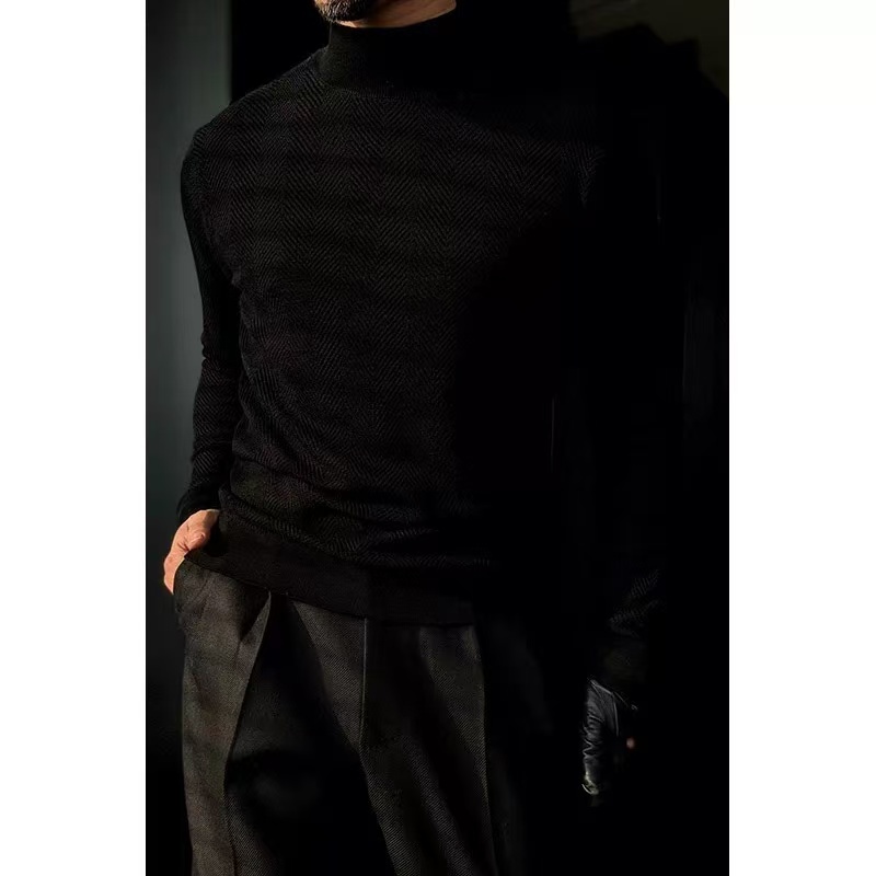 🔥Black Friday 50% off-Mid-length collar long-sleeved knitwear
