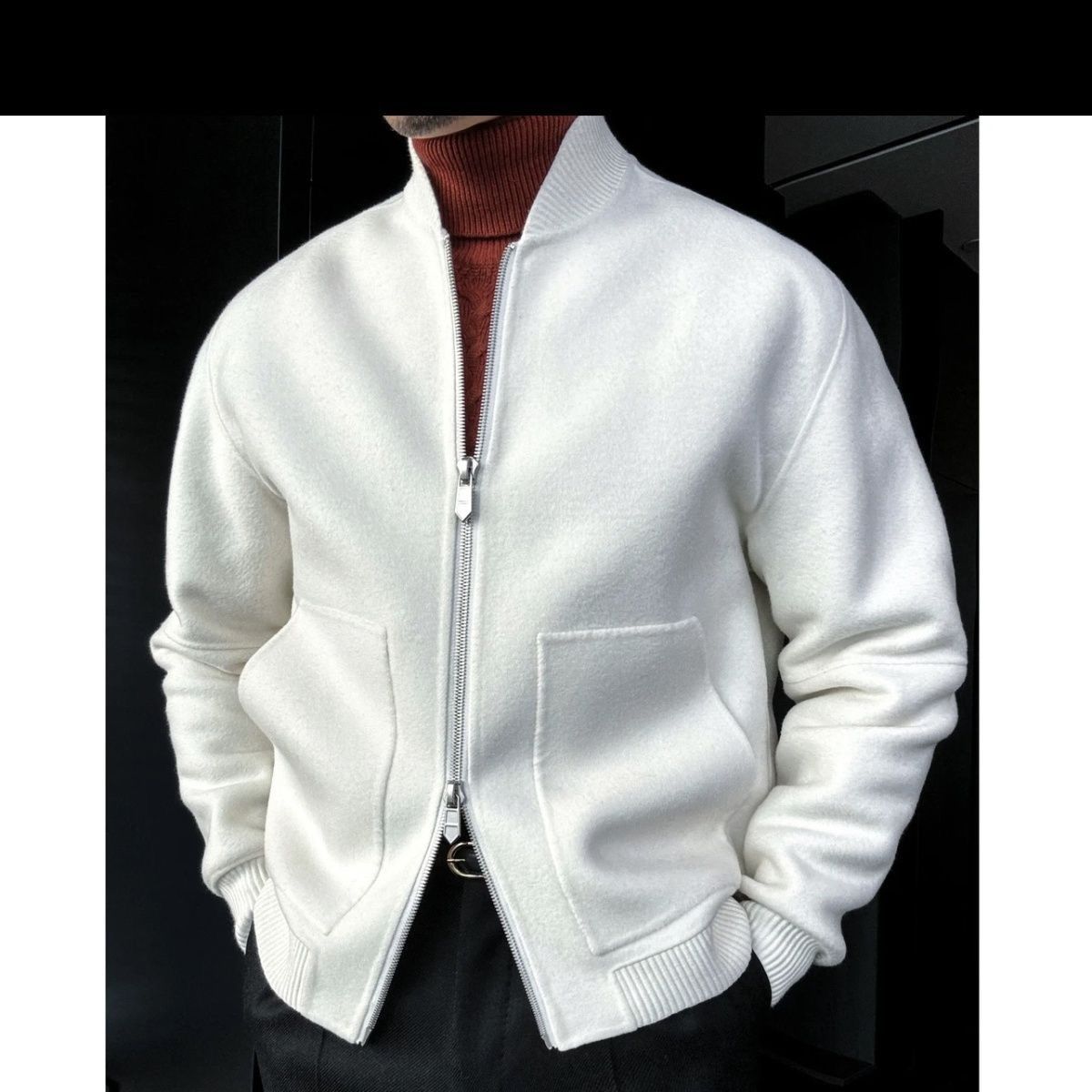 🔥50% off-Double-sided cashmere stand-up collar jacket