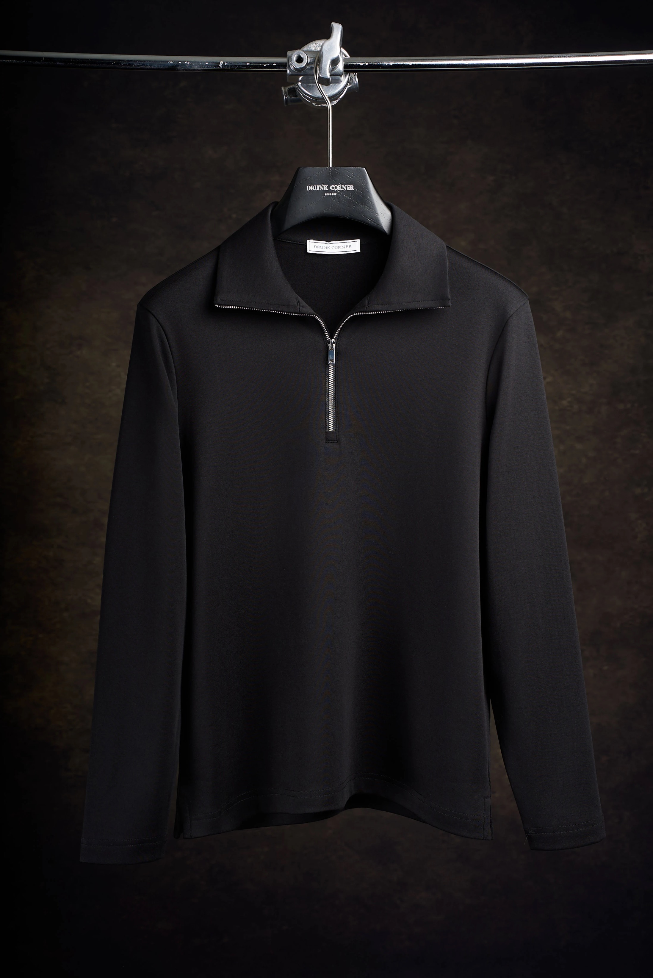 🔥50% Off -Collared half-zip knit long-sleeved shirt