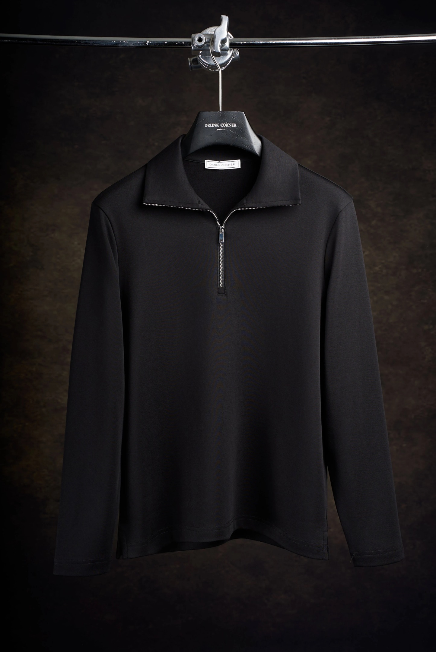 🔥50% Off -Collared half-zip knit long-sleeved shirt