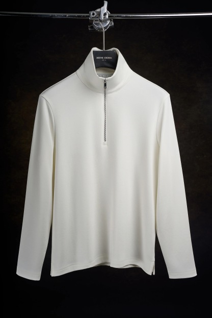 🔥50% Off -Collared half-zip knit long-sleeved shirt