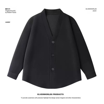 Fashion V-Neck Jacket and Pants Two-Piece Set(jacket + trousers)