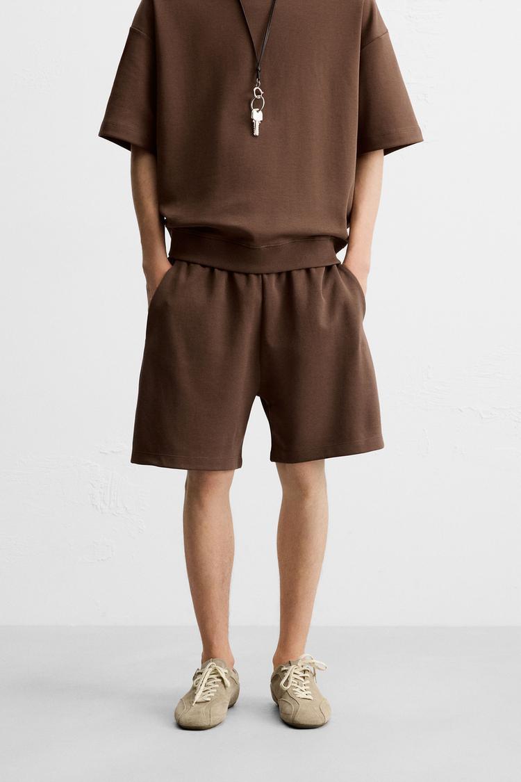 Oversized Boxy Man Scuba T-Shirt & Short Set