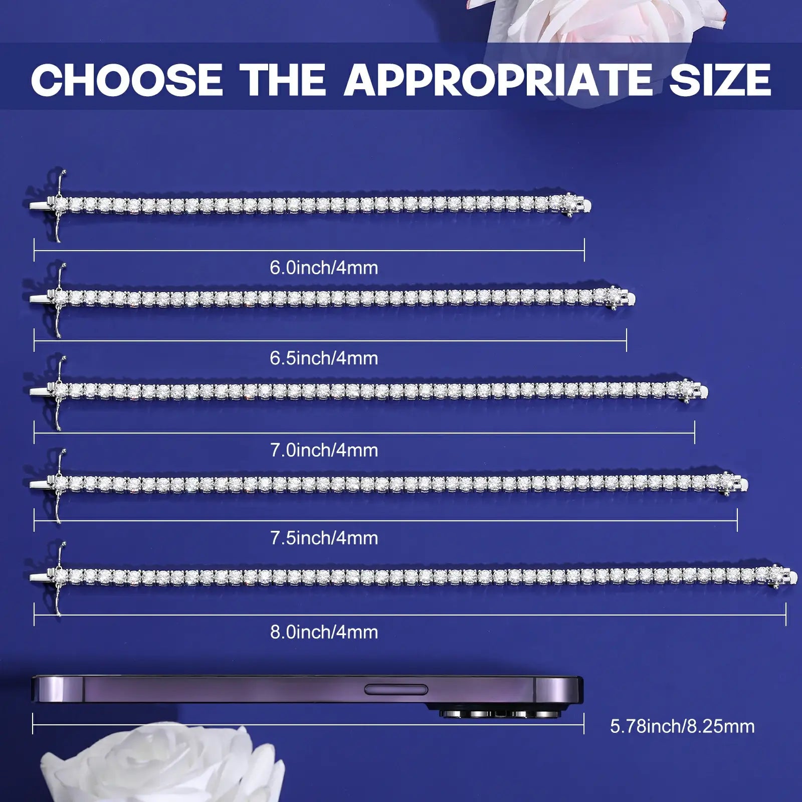 Moissanite Tennis Bracelet