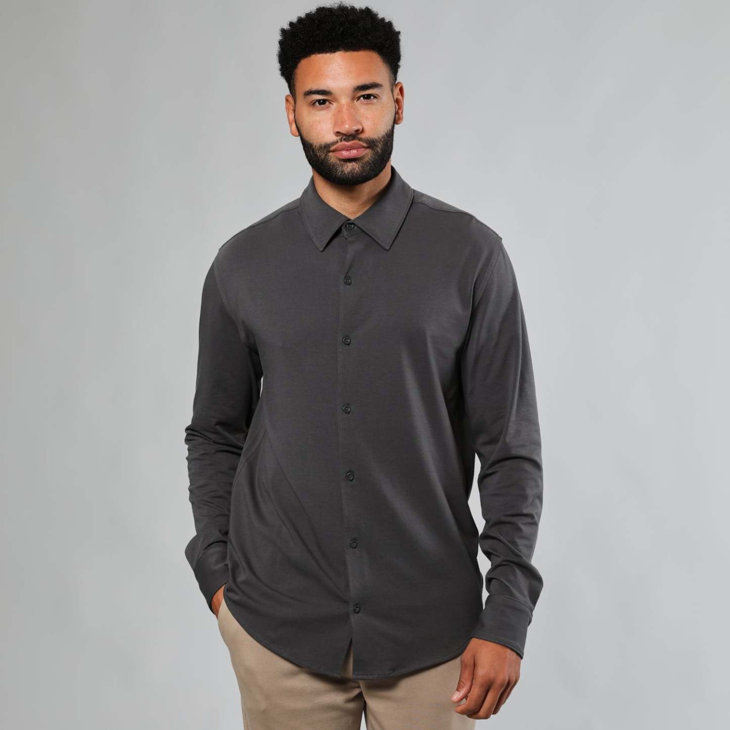 The Base Long Sleeve Knit Shirt 3-Pack-VibeCloset