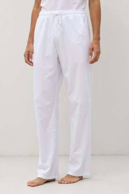 Old Money Cotton & Linen Blend Drawstring Pants-VibeCloset