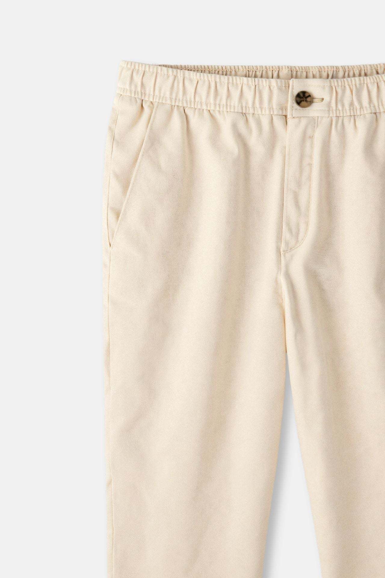 Old Money Regular Fit Linen Loose Pants-VibeCloset