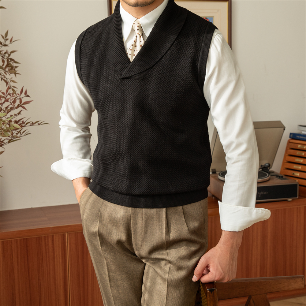🔥50% off -Fashionable Fruit Collar Men's Knitted Sweater Vest