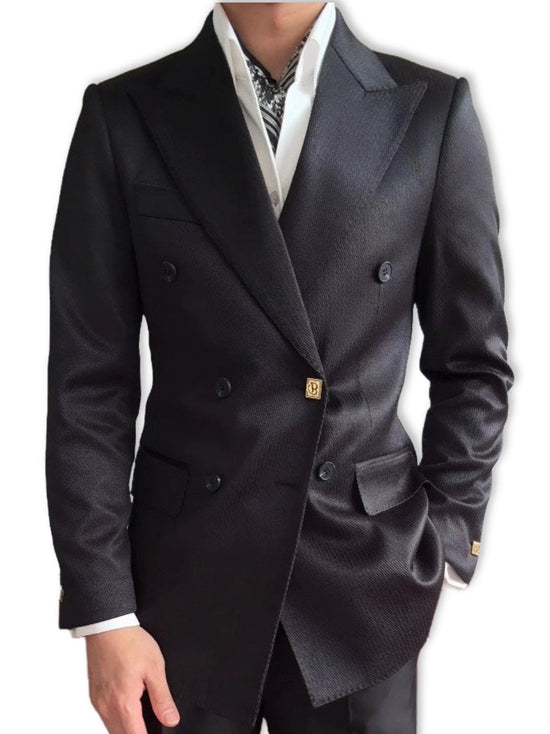 Men's double breasted pinstripe suit