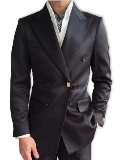 Men's double breasted pinstripe suit