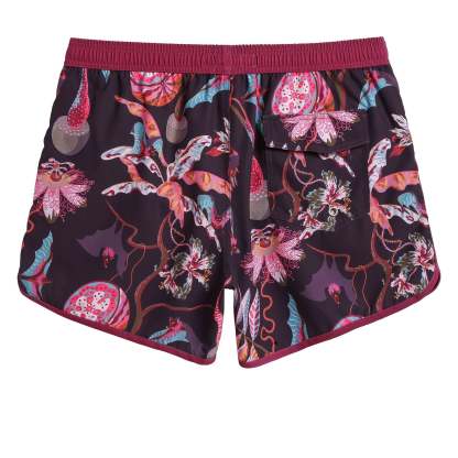 4.5 Inch Inseam Vintage Stretch Night Bat Swim Trunks-VibeCloset