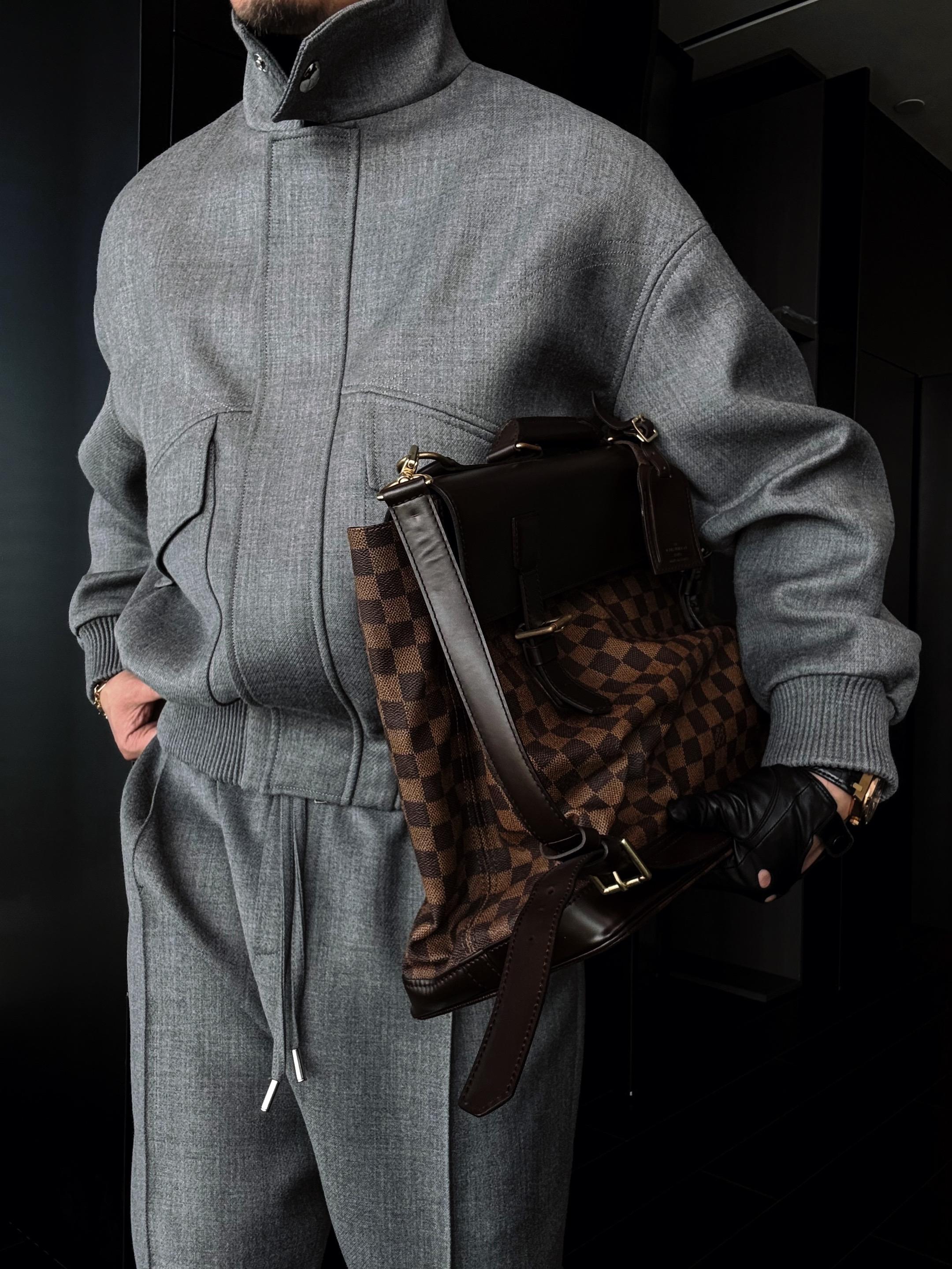 Slightly Wide Stand Collar Zipper Jacket With Silver Buttons-VibeCloset