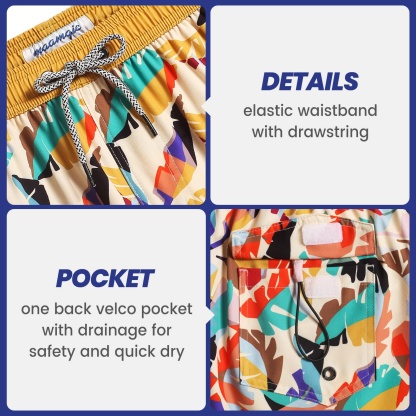 4.5 Inch Inseam Vintage Stretch Swallow Homing Swim Trunks-unboundedy