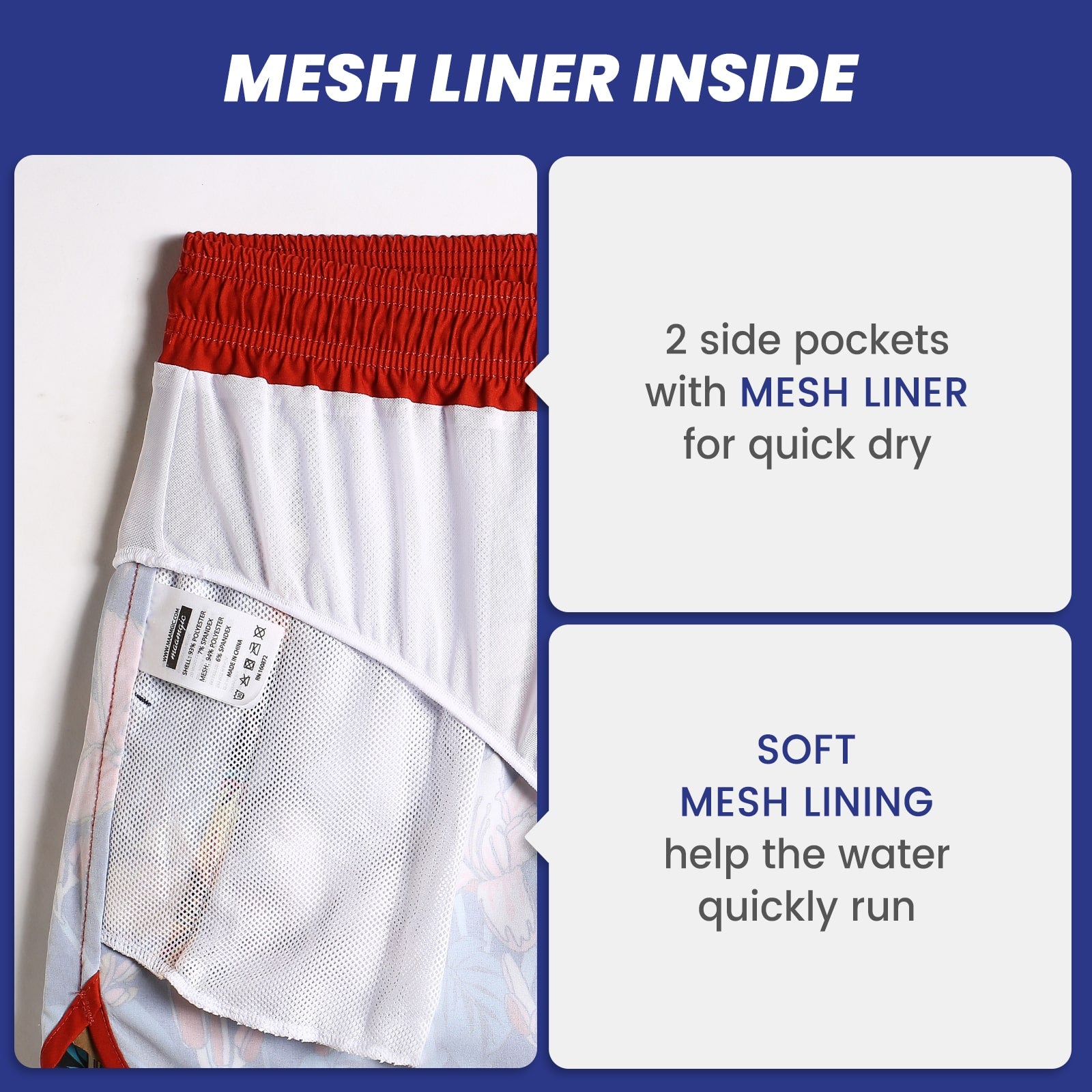 4.5 Inch Inseam Vintage Stretch Lily Bouquet Swim Trunks-VibeCloset