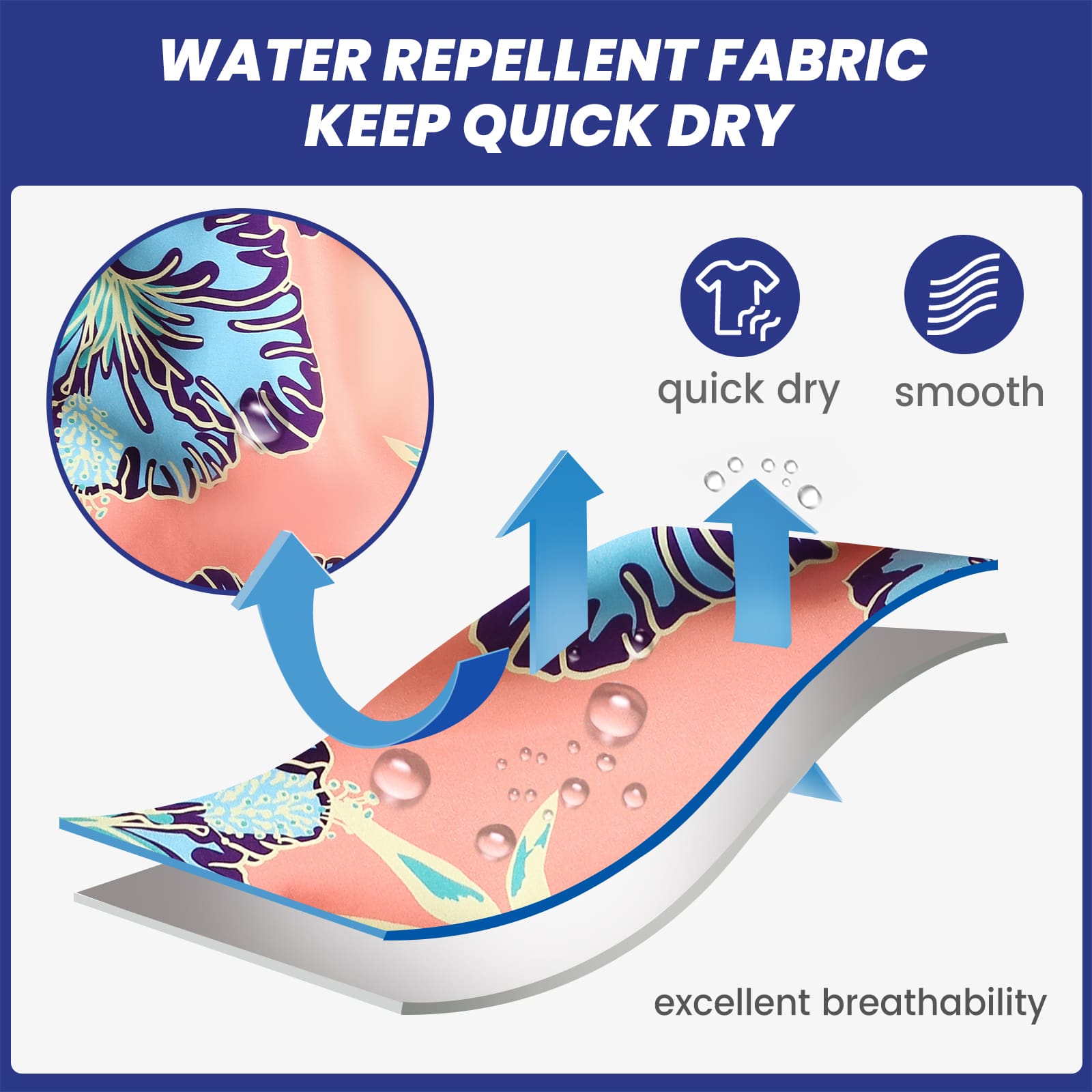 4.5 Inch Inseam Vintage Bluebird Hibiscus Swim Trunks-VibeCloset