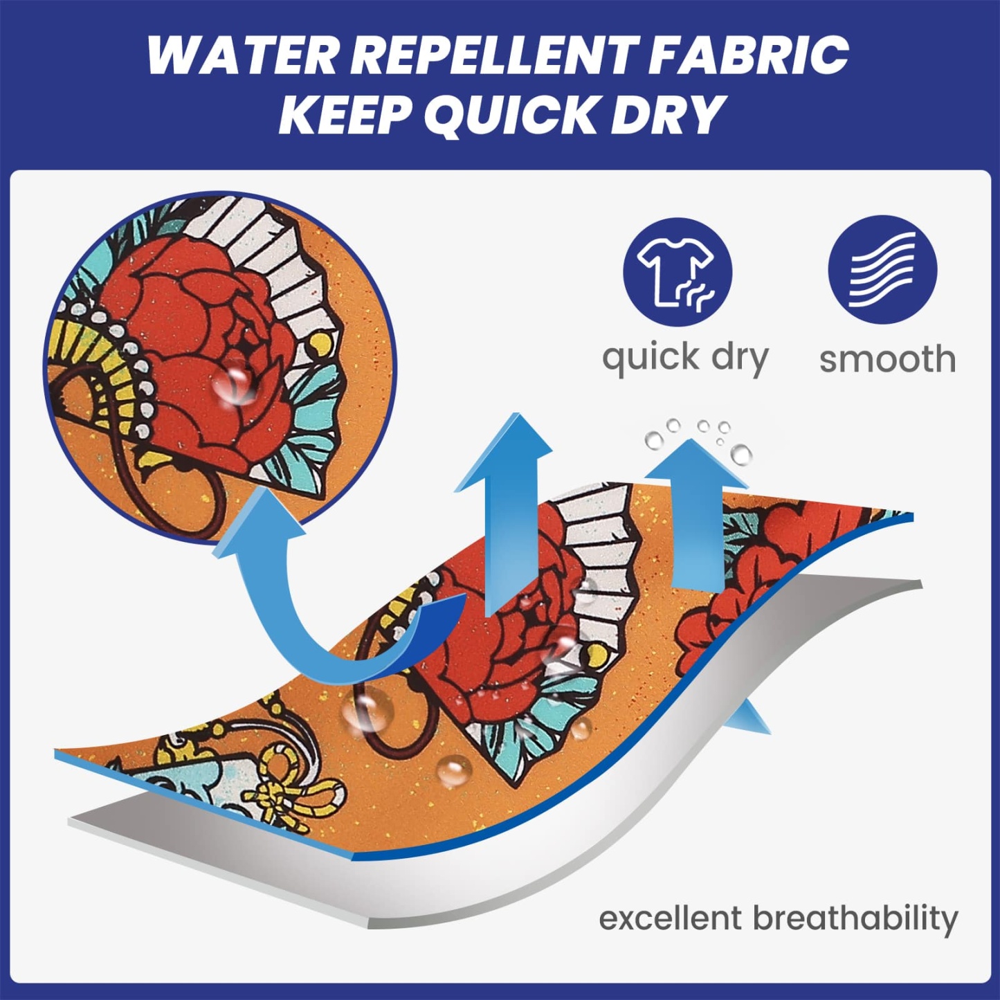 4.5 Inch Inseam Vintage Stretch White Circus Swim Trunks-VibeCloset