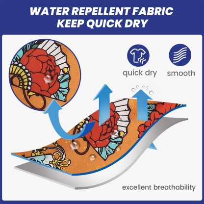 4.5 Inch Inseam Vintage Stretch White Circus Swim Trunks-VibeCloset