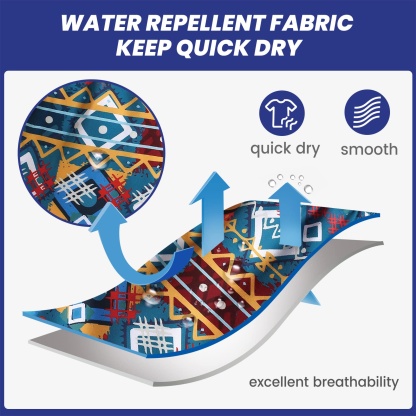 4.5 Inch Inseam Vintage Stretch White Circus Swim Trunks-VibeCloset