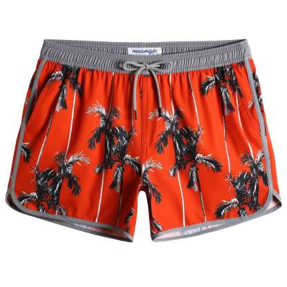 4.5 Inch Inseam Vintage Stretch Coconut Swim Trunks-VibeCloset