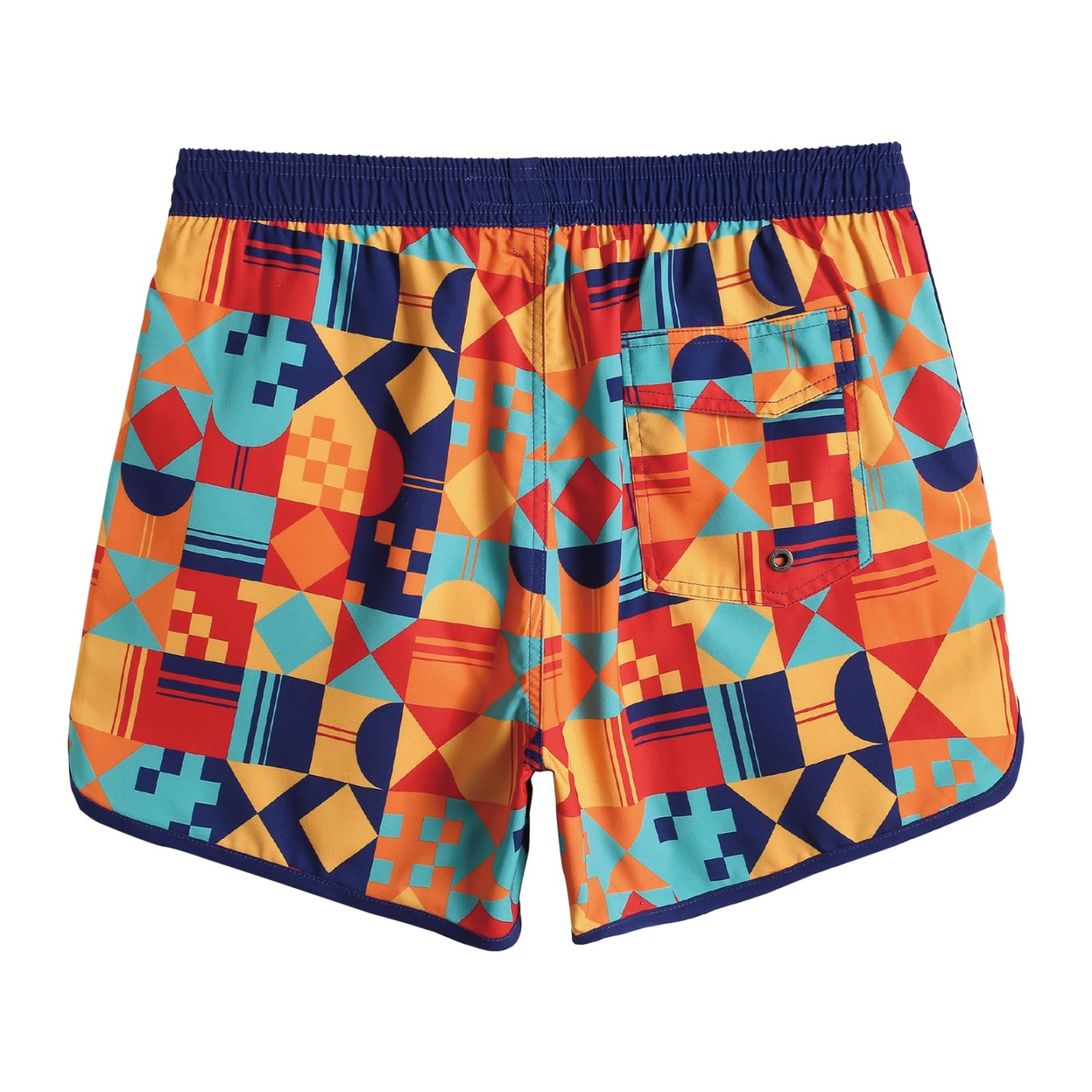 4.5 Inch Inseam Vintage Stretch Swallow Homing Swim Trunks-unboundedy
