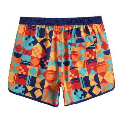 4.5 Inch Inseam Vintage Stretch Swallow Homing Swim Trunks-unboundedy