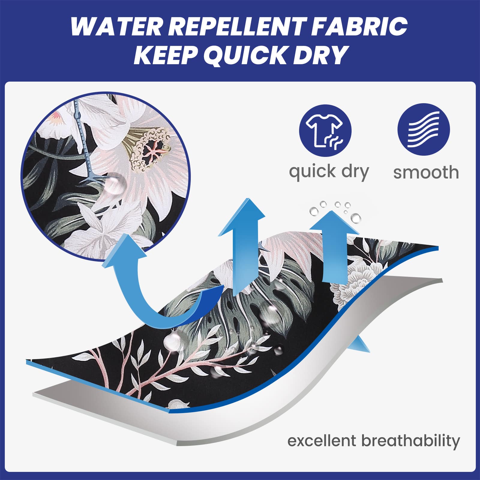 4.5 Inch Inseam Vintage Stretch Crane Bouquet Swim Trunks-VibeCloset