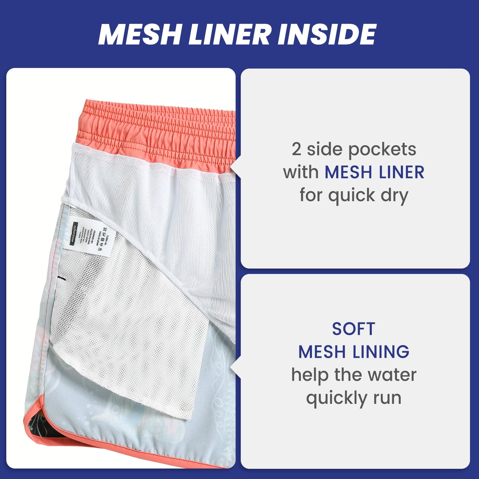 4.5 Inch Inseam Vintage Stretch Dark Sea Swim Trunks-VibeCloset