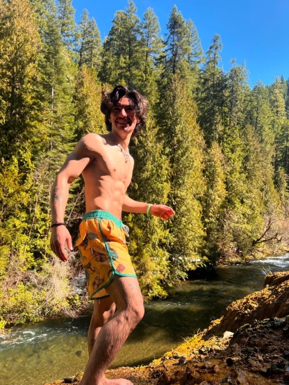 4.5 Inch Inseam Vintage Stretch Desert Cowboy Swim Trunks-unboundedy