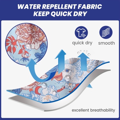 4.5 Inch Inseam Vintage Stretch White Circus Swim Trunks-VibeCloset