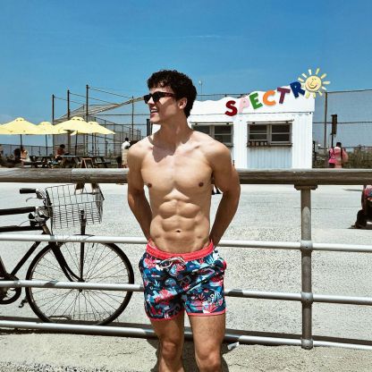 4.5 Inch Inseam Vintage Stretch Great Barrier Swim Trunks-VibeCloset