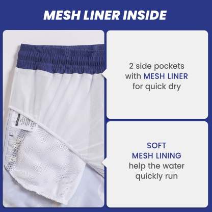 4.5 Inch Inseam Vintage Stretch Navy Crane Swim Trunks-VibeCloset